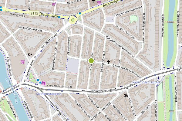 Ambulance-melding op Doedesstraat, Rotterdam op 3 augustus, kaart-overzicht