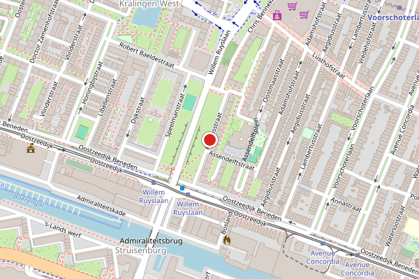 Brandweer-melding op Rubensstraat, Rotterdam op 3 augustus, kaart-overzicht