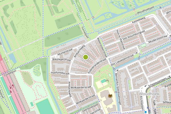Ambulance-melding op Kaarsenmakerhof, Schiedam op 3 augustus, kaart-overzicht