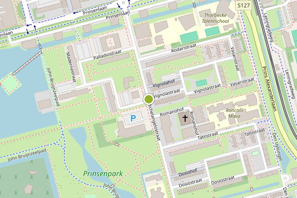 Ambulance-melding op Michelangelostraat, Rotterdam op 3 augustus, kaart-overzicht