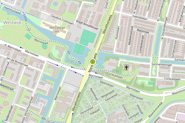 Ambulance-melding op Marathonweg, Vlaardingen op 3 augustus, kaart-overzicht