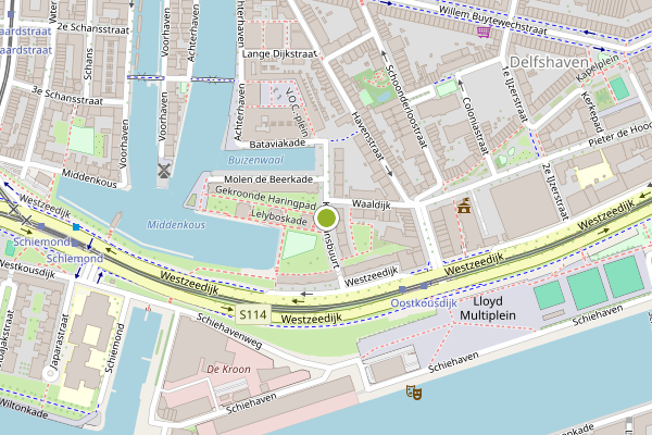 Ambulance-melding op Kapiteinsbuurt, Rotterdam op 3 augustus, kaart-overzicht