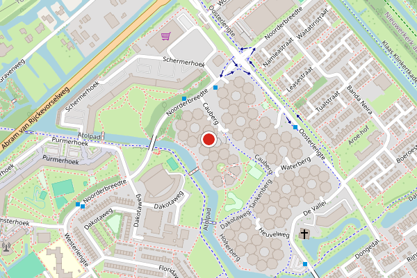 Brandweer-melding op Cauberg, Capelle aan den IJssel op 3 augustus, kaart-overzicht