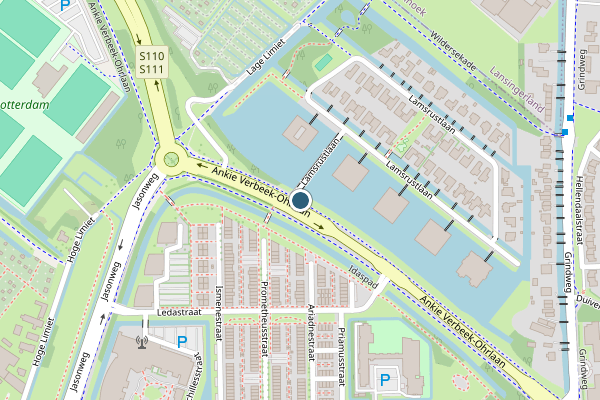 Politie-melding op Ankie Verbeek-Ohrlaan, Rotterdam op 3 augustus, kaart-overzicht