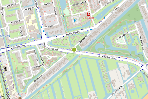 Ambulance-melding op Schenkelse Dreef, Capelle aan den IJssel op 3 augustus, kaart-overzicht