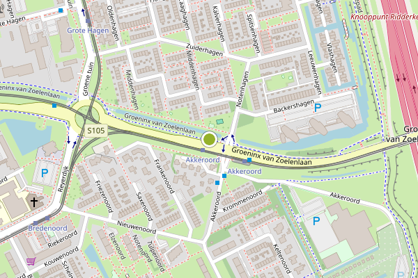 Ambulance-melding op Groeninx van Zoelenlaan, Rotterdam op 3 augustus, kaart-overzicht