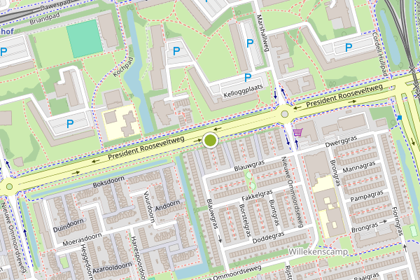 Ambulance-melding op President Rooseveltweg, Rotterdam op 3 augustus, kaart-overzicht