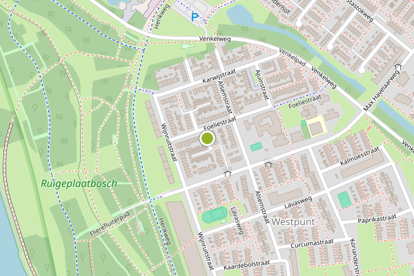 Ambulance-melding op Meldepad, Hoogvliet op 3 augustus, kaart-overzicht