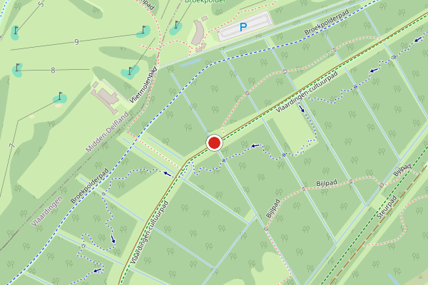 Brandweer-melding op Vlaardingen-cultuurpad, Vlaardingen op 3 augustus, kaart-overzicht