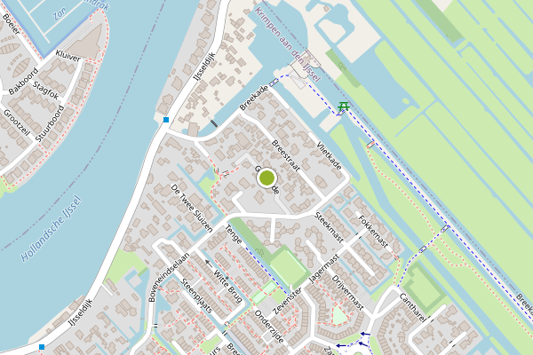 Ambulance-melding op Graskade, Krimpen aan den IJssel op 20 mei, kaart-overzicht
