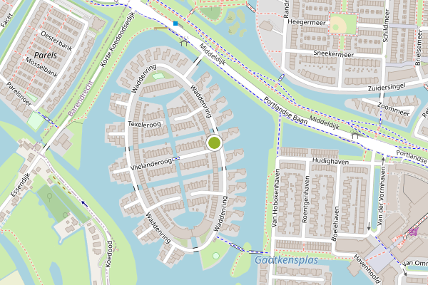 Ambulance-melding op Waddenring, Barendrecht op 3 augustus, kaart-overzicht