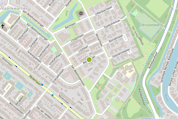 Ambulance-melding op Berliozlaan, Rotterdam op 3 augustus, kaart-overzicht