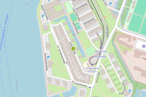 Ambulance-melding op Snelfilterweg, Rotterdam op 3 augustus, kaart-overzicht