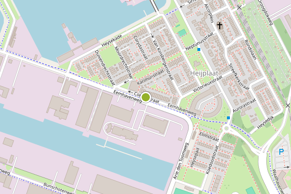 Ambulance-melding op Corydastraat, Rotterdam op 3 augustus, kaart-overzicht