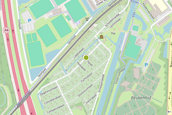 Ambulance-melding op Schiedamsedijk, Schiedam op 3 augustus, kaart-overzicht