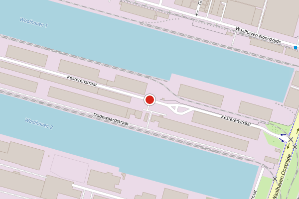 Brandweer-melding op Kesterenstraat, Rotterdam op 3 augustus, kaart-overzicht