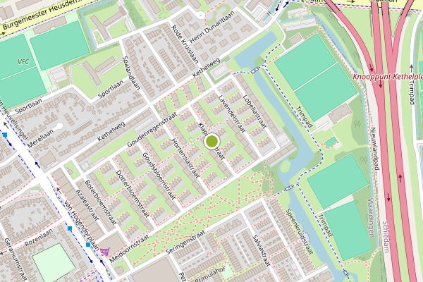 Ambulance-melding op Klaproosstraat, Vlaardingen op 3 augustus, kaart-overzicht