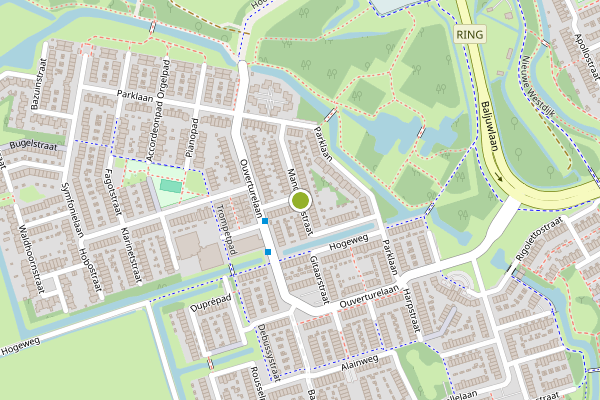 Ambulance-melding op Mandolinestraat, Spijkenisse op 3 augustus, kaart-overzicht