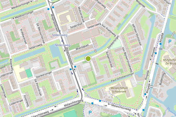 Ambulance-melding op Donkersingel, Rotterdam op 4 augustus, kaart-overzicht