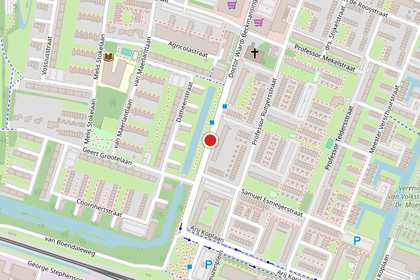 Brandweer-melding op dr. Wiardi Beckmansingel, Vlaardingen op 20 mei, kaart-overzicht