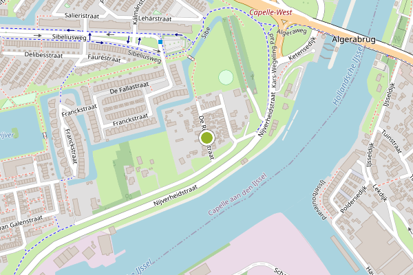 Ambulance-melding op De Ruyterstraat, Capelle aan den IJssel op 20 mei, kaart-overzicht