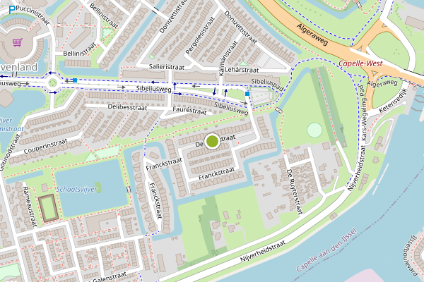 Ambulance-melding op De Fallastraat, Capelle aan den IJssel op 4 augustus, kaart-overzicht