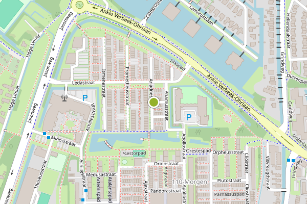 Ambulance-melding op Ariadnestraat, Rotterdam op 4 augustus, kaart-overzicht