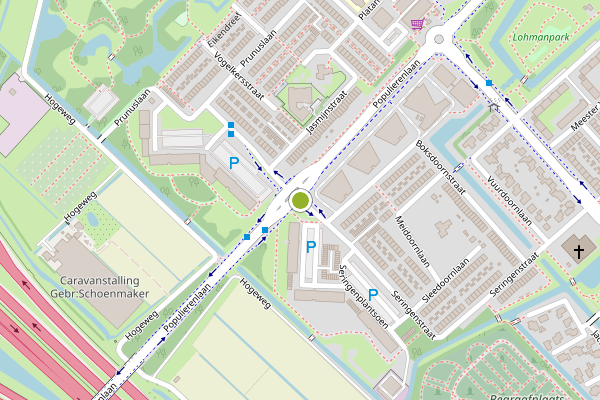 Ambulance-melding op Seringenstraat, Ridderkerk op 20 mei, kaart-overzicht