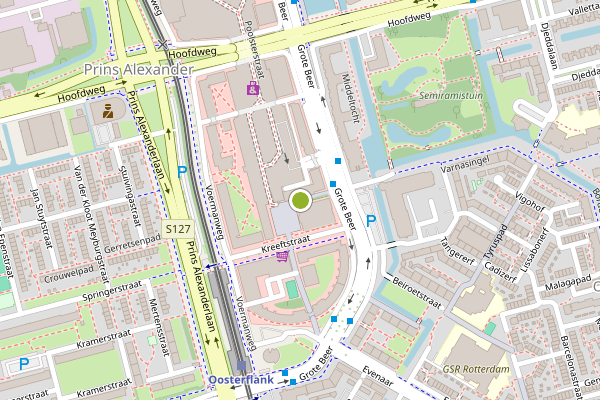 Ambulance-melding op Poolsterplein, Rotterdam op 4 augustus, kaart-overzicht