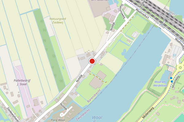 Brandweer-melding op Noldijk, Barendrecht op 4 augustus, kaart-overzicht