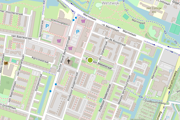 Ambulance-melding op Professor Mekelstraat, Vlaardingen op 4 augustus, kaart-overzicht