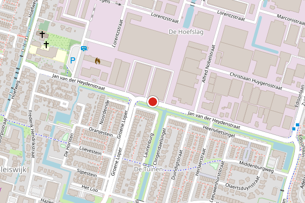 Brandweer-melding op Jan van der Heydenstraat, Bleiswijk op 4 augustus, kaart-overzicht