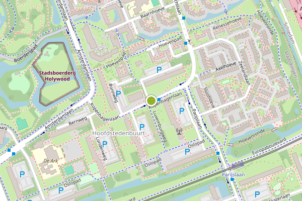 Ambulance-melding op Kopenhagenlaan, Vlaardingen op 4 augustus, kaart-overzicht