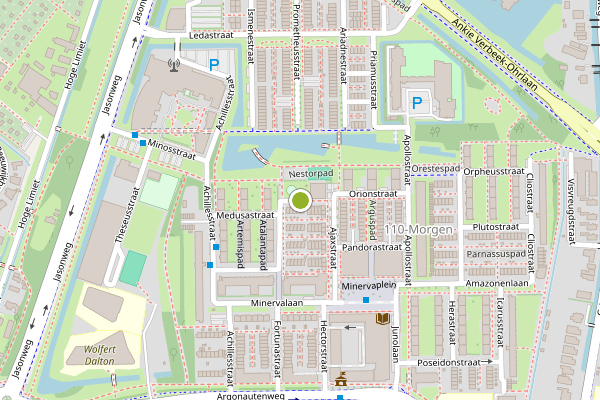 Ambulance-melding op Nestorpad, Rotterdam op 4 augustus, kaart-overzicht