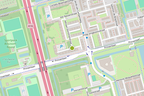 Ambulance-melding op Edmond Hellenraadstraat, Rotterdam op 4 augustus, kaart-overzicht