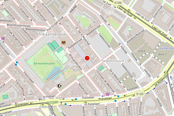 Brandweer-melding op Christiaan de Wetstraat, Rotterdam op 4 augustus, kaart-overzicht