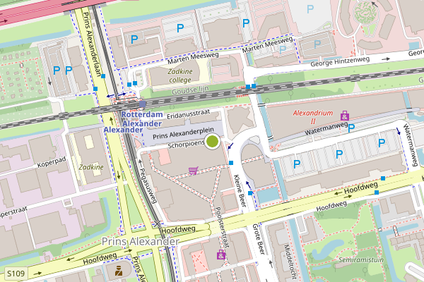 Ambulance-melding op Schorpioenstraat, Rotterdam op 5 augustus, kaart-overzicht