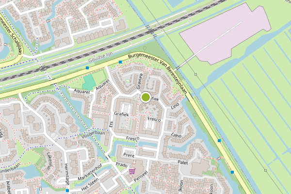 Ambulance-melding op Grafiek, Capelle aan den IJssel op 5 augustus, kaart-overzicht