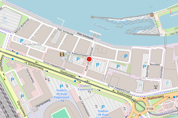 Brandweer-melding op Puck van Heelstraat, Rotterdam op 5 augustus, kaart-overzicht
