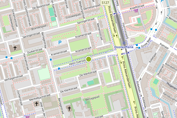 Ambulance-melding op Henri Eversstraat, Rotterdam op 5 augustus, kaart-overzicht