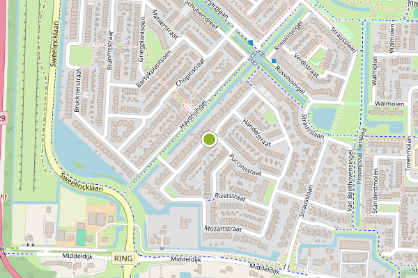 Ambulance-melding op Mozartstraat, Barendrecht op 5 augustus, kaart-overzicht