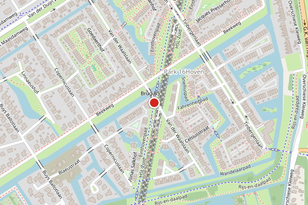 Brandweer-melding op Einthovenpad, Rotterdam op 5 augustus, kaart-overzicht
