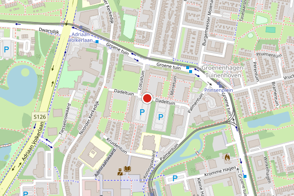 Brandweer-melding op Dadeltuin, Rotterdam op 5 augustus, kaart-overzicht