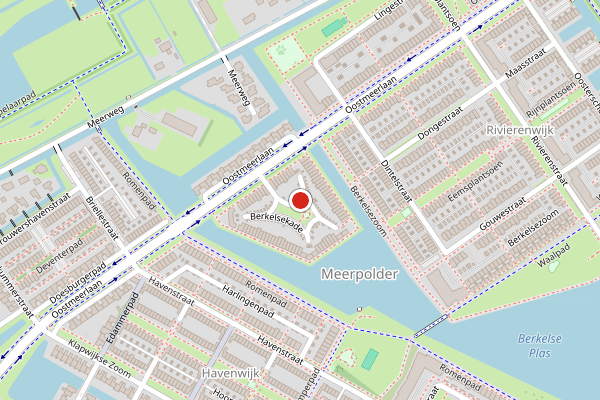Brandweer-melding op Berkelsekade, Berkel en Rodenrijs op 5 augustus, kaart-overzicht