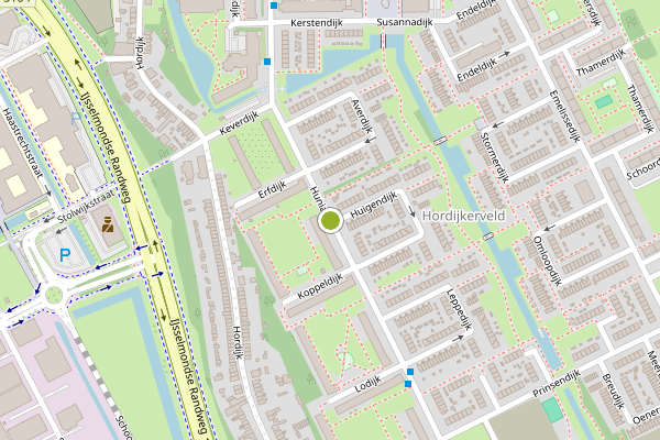 Ambulance-melding op Huniadijk, Rotterdam op 5 augustus, kaart-overzicht