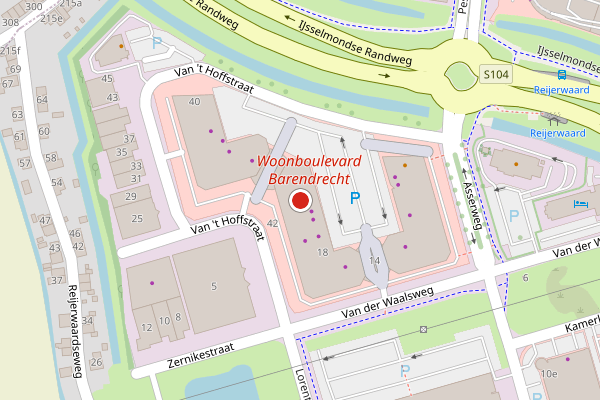 Brandweer-melding op Van 't Hoffstraat, Barendrecht op 5 augustus, kaart-overzicht