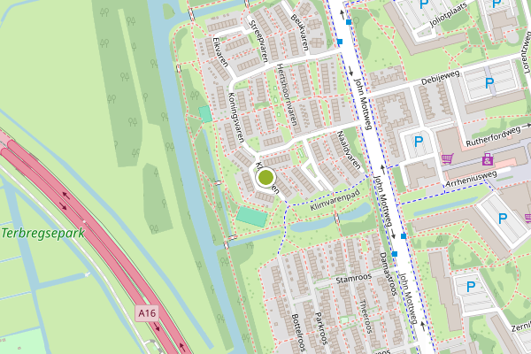 Ambulance-melding op Klimvaren, Rotterdam op 5 augustus, kaart-overzicht