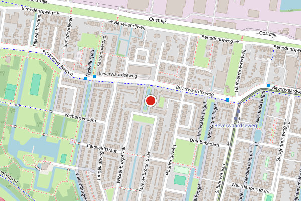 Brandweer-melding op Borgharensingel, Rotterdam op 20 mei, kaart-overzicht
