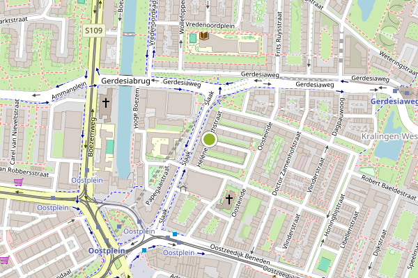 Ambulance-melding op Helene Swarthstraat, Rotterdam op 20 mei, kaart-overzicht
