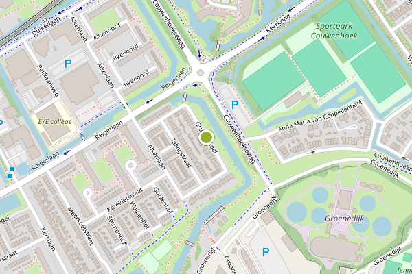 Ambulance-melding op Gruttosingel, Capelle aan den IJssel op 5 augustus, kaart-overzicht